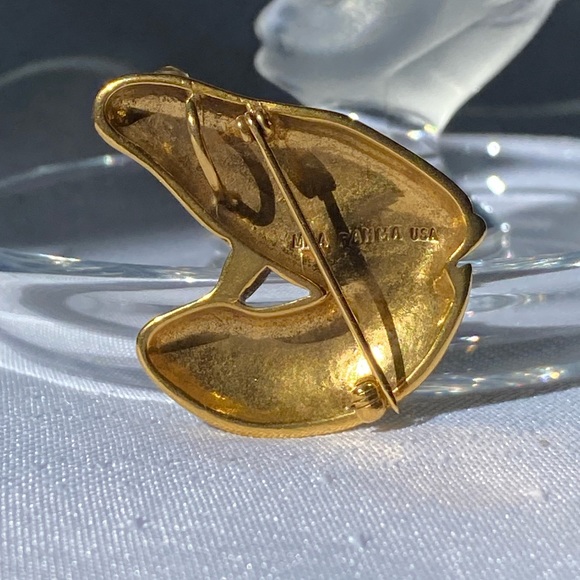Metropolitan Museum of Art MMA Pahma Gold Frog Brooch Vintage Rare - Picture 13 of 13